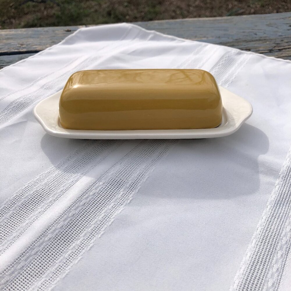 Star Glow by Royal China 1/4 lb Covered Butter Dish